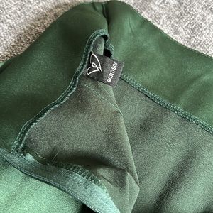 Satin Green Pencil Skirt